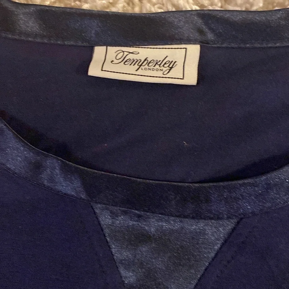 Temperley London Blue Pajama Set Soft Comfortable Sleepwear size L new
